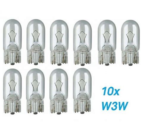 10x W3W W2.1x9.5d T10 12V 3W Glühlampe Glühbirne Soffitte Auto Lampe ...
