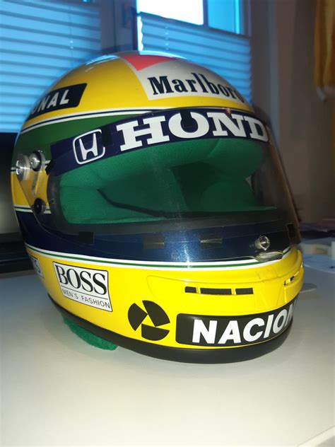 Replica Helmets And Steerings Tagged Ayrton Senna Replica Helmet