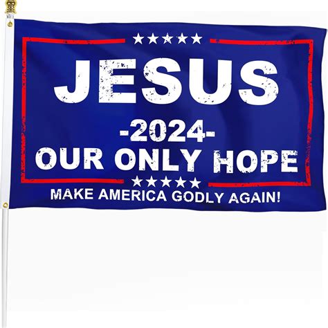 Amazon Xifan Premium Jesus Flag Our Only Hope X Ft Make