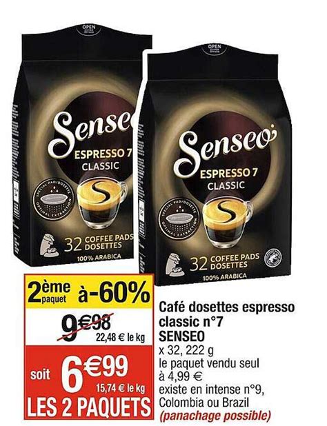 Promo Caf Dosettes Espresso Classic N Senseo Chez Cora Icatalogue Fr