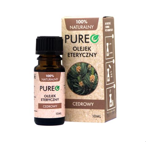 PUREO Naturalny Olejek Eteryczny Cedr 10 Ml Pureo 100 Naturalne