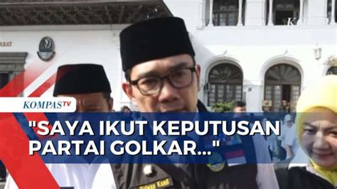 Tanggapi Soal Cawapres Pendamping Ganjar Begini Kata Ridwan Kamil