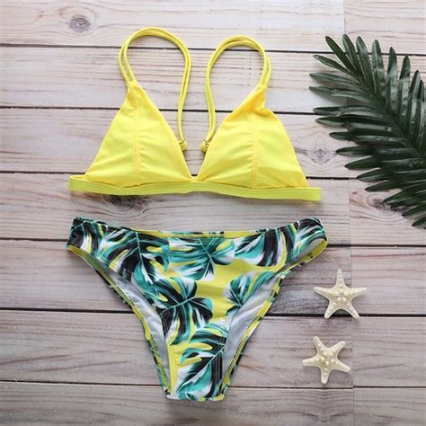 Women Bikini Set Bandage Push Up Bra Padded Swimwear Swimsuit Bathing Size L EBay