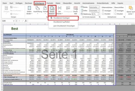 Excel Druckbereich Festlegen Pctippsde