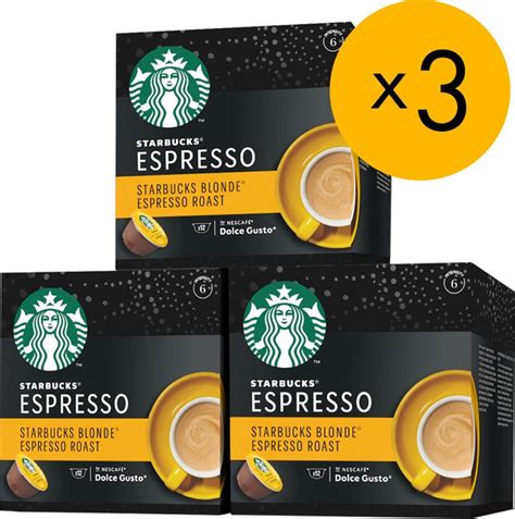 Кофе капсульный Starbucks Blonde Espresso Roast светлой обжарки капсул коробки купить