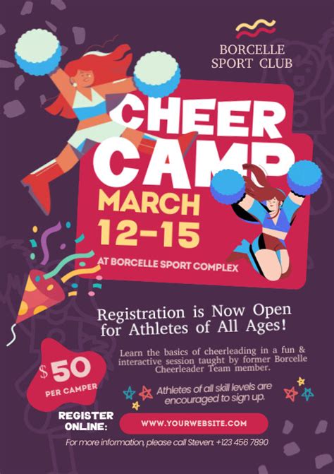 Cheer Camp Template Postermywall