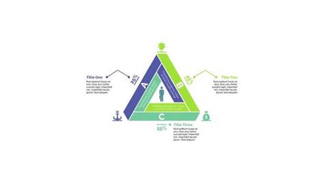 triangle diagram  person standing powerpoint template