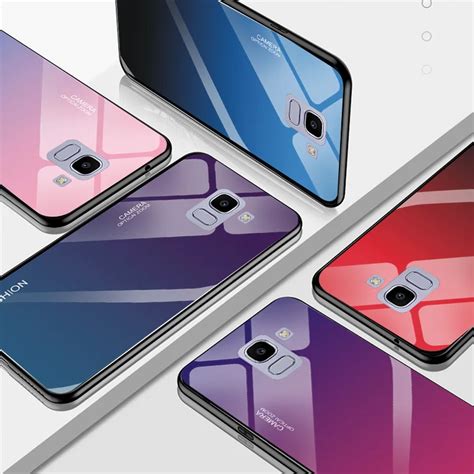 Gradient szkło hartowane etui do Samsung Galaxy J6 2018, odporna na ...