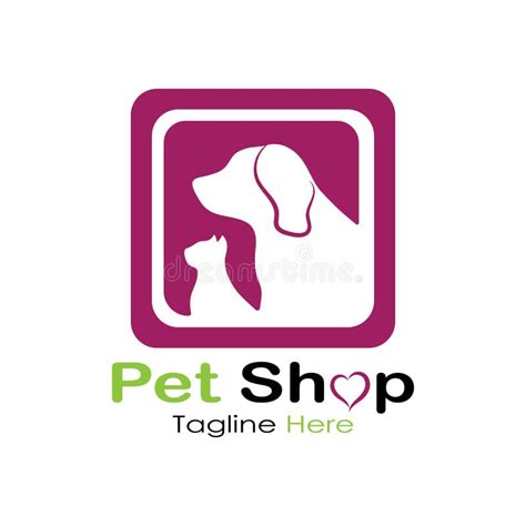 Pet Shop Logo Design Icon Illustration Template Vector With Modern