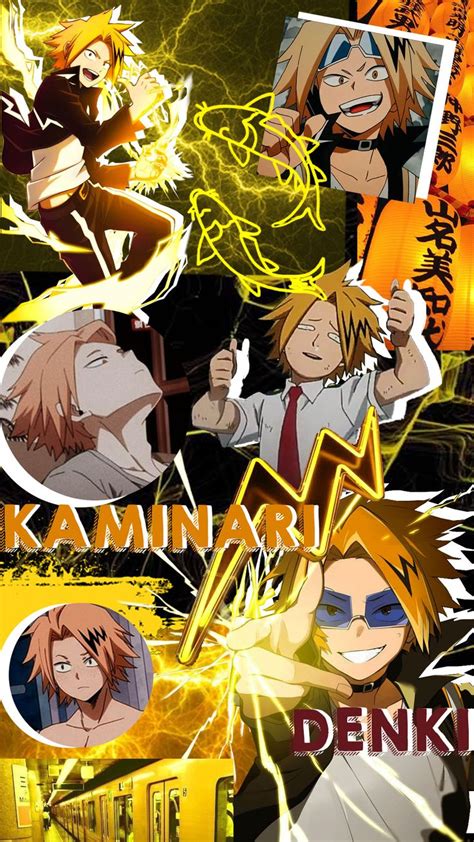 Kaminari Denki Collage Hero Wallpaper Cool Anime Wallpapers Anime