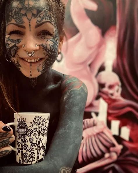 Tattooed Woman Ditches Clothes To Flaunt Hundreds Of Inkings In Near Naked Snap Daily Star