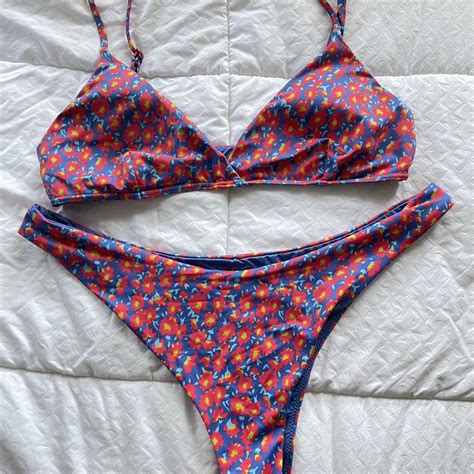 Rvca Bikini Top Medium Bottom Large Both Pieces Depop