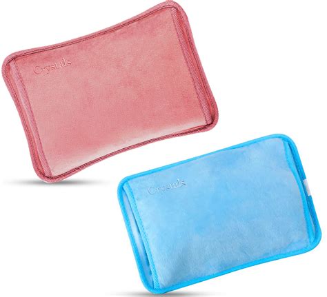 Electric Rechargeable Hot Water Bottle Grey Bed Hand Warmer Massaging Heat Pad Ebay