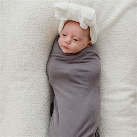 Stretchy Swaddle Baby Wrap Storm Grey Zoesage