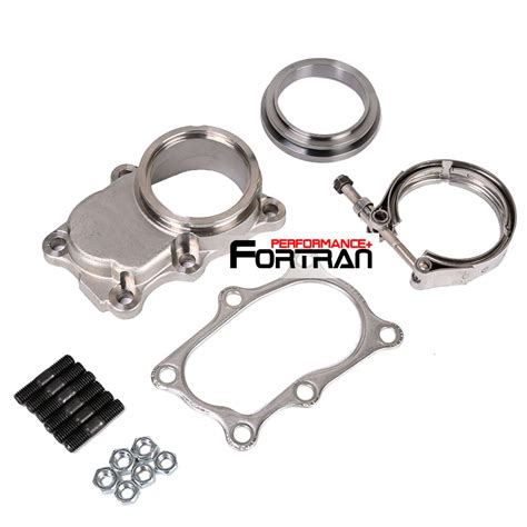 Turbo Dump Down Pipe Flange 6 Bolt To 2 5 V Band Fit Nissan RB20DET