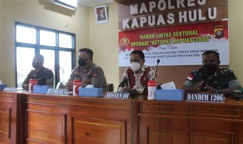 Kabid Ops Sat Pol Pp Hadiri Rakor Lintas Sektoral Operasi Kepolisian