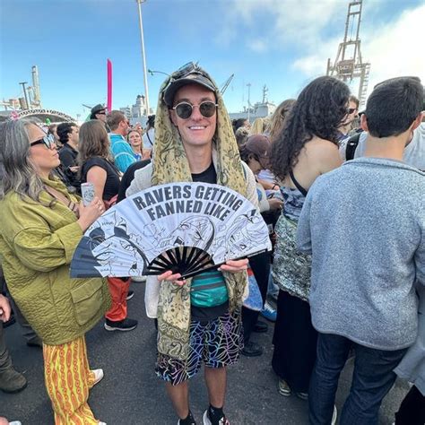 Disco Ball Rave Fan Rave Fan Rave Fan Holster Festival Fan Bamboo