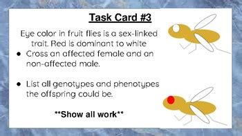 Sex Linked Traits And Pedigrees Task Cards By Stephanie S Tpt
