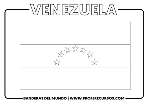 Bandera Del Pais De Venezuela Para Colorear Y Pintar Colorea Tus ...