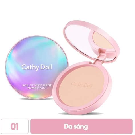 Cathy Doll Skin Fit Nude Matte Powder Pact THẾ GIỚI SKINFOOD