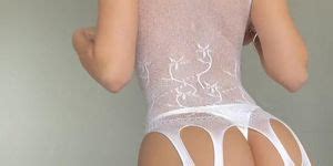Natalie Roush Nude White Bodysuit Lingerie Set Leaks Tnaflix