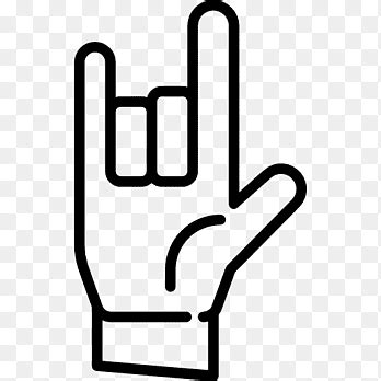 signo de los cuernos emoji simbolo de la musica rock emoji mano rock