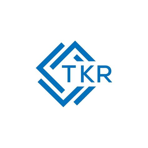 TKR technology letter logo design on white background. TKR creative ...