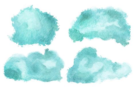 Premium Vector Blue Splash Watercolor Isolated Background