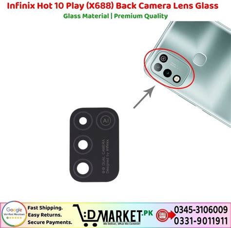 Infinix Hot Play X Back Camera Lens Glass Dmarket Pk