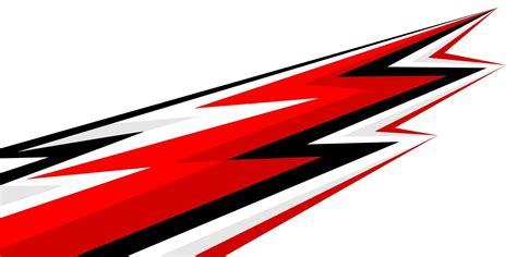 Red Decal Sticker Racing Stripes 15635372 Vector Art At Vecteezy