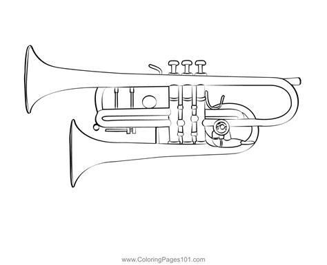 Trumpet Coloring Pages