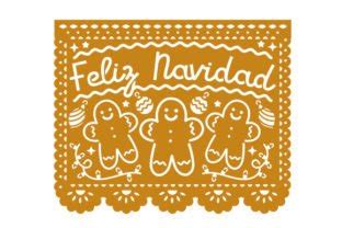 Papel Picado Feliz Navidad SVG Cut File By Creative Fabrica Crafts