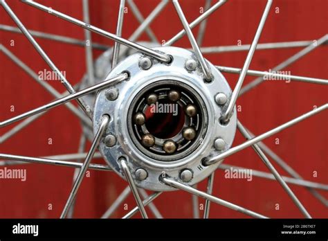 front wheel bicycle bearings stock photo alamy