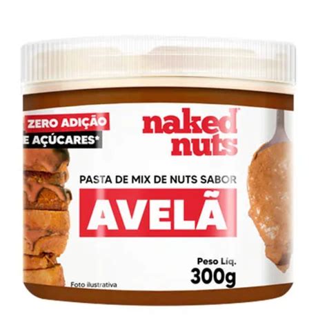 Pasta de Mix de Nuts Sabot Avelã Zero Açúcar Naked Nuts g Armazém dos Importados