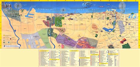 Maps Of Dubai Detailed Map Of Dubai City In English Maps Of Dubai Uae Tourist Map Of