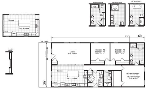 Triple Wide Floor Plans Mobile Homes On Main 50 Off
