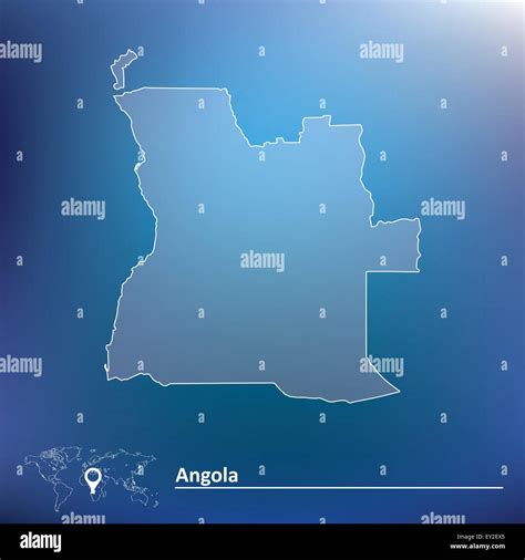 Map Of Angola Vector Illustration Stock Vector Image Art Alamy