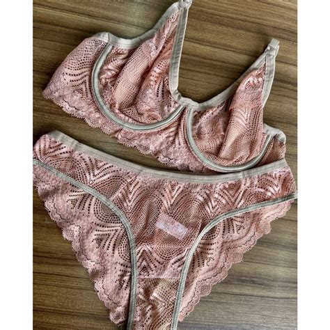 Conjunto Lingerie Sem Bojo Aro Shopee Brasil
