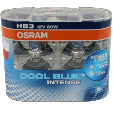 Osram 4200k Cool Blue Intense Hb3 Headlight Bulb Globes 12v 60w Pair Ebay