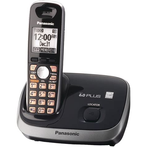 Panasonic KX TG6511B DECT 6.0 1 Handset for Cordless Phone Black ...