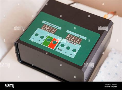 medical device control panel  digital displays  buttons stock