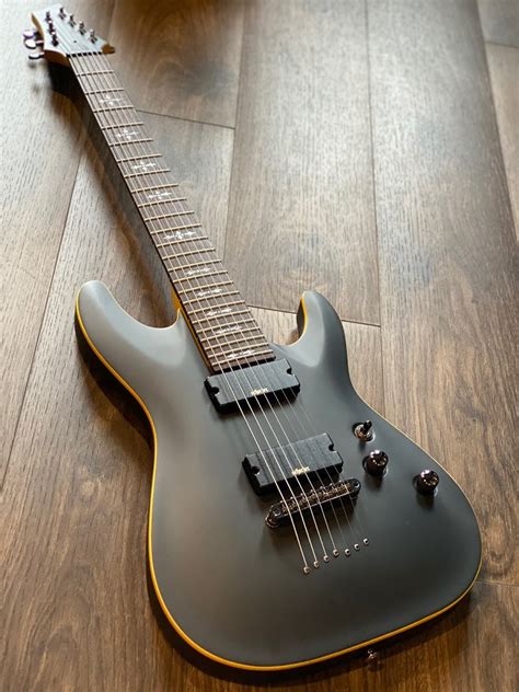 Schecter Demon 7 ABSN - Aged Black Satin – nafiriguitar.com