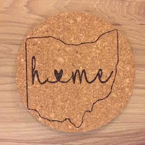 Hot Pad Trivet Burned Hot Pad Cork Hot Pad Cork Trivet Burned Trivet Etsy