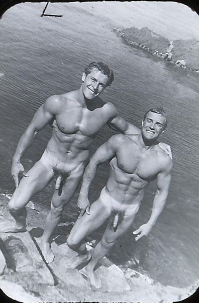 Male Models Vintage Beefcake Helmut Riedmeier And Unknown Model