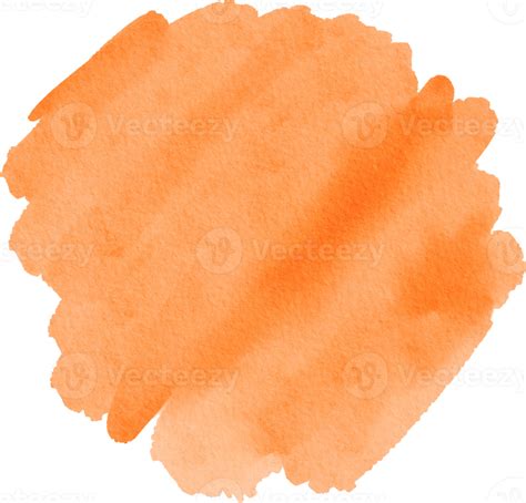 Orange Watercolor Splash Brush Paint Background 21053676 Png