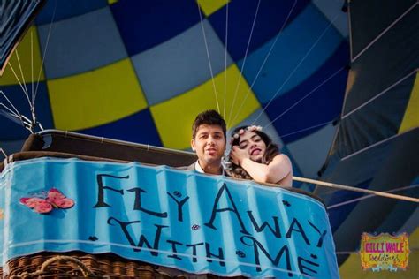 A Pre Wedding Shoot On A Hot Air Balloon WedMeGood
