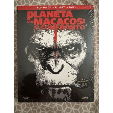 Blu Ray Planeta Dos Macacos O Confronto 3D 2D Luva LACRADO