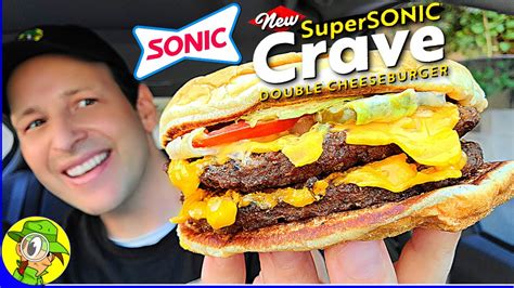 Sonic® Supersonic® Crave Double Cheeseburger Review 🚗💨 ️🍔 Peep This