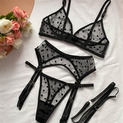 Lingerie Trasparente Etsy Italia