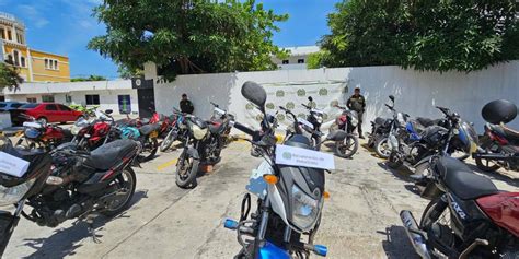 Recuperan 45 motos que habían sido robadas en Barranquilla para actos